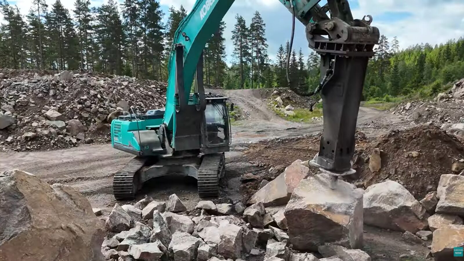 Quarrying   SK350LC 11E video
