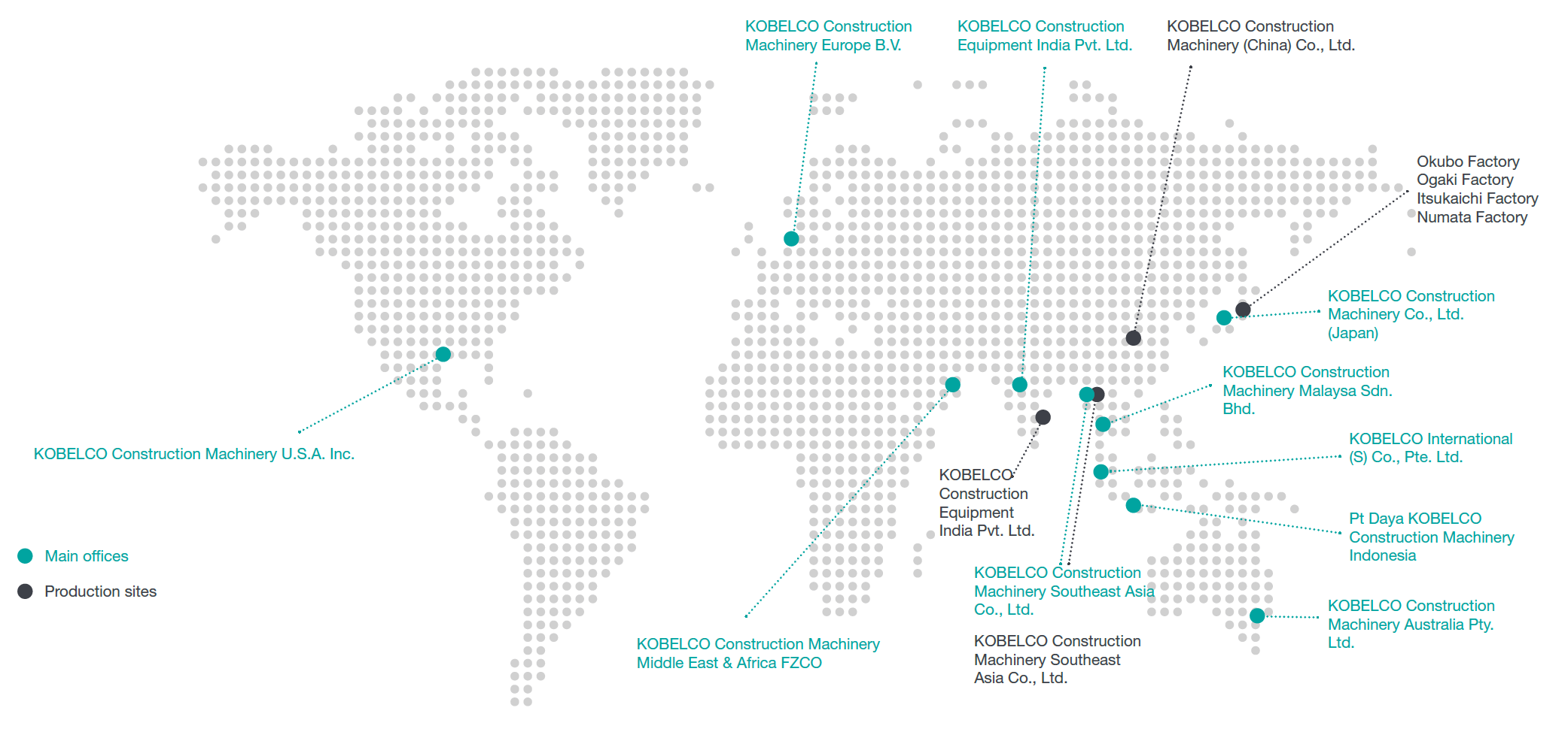 KOBELCO Global Support   Map