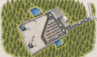 Concept for the new KOBELCO construction machinery testing centre in Kato City, Japan